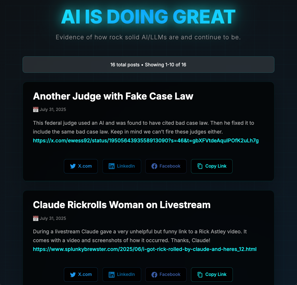 AI is doing great